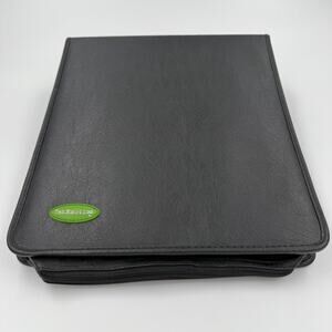 TekNmotion CD DVD Blu-Ray Zip-Up Case - Holds 208 Discs 26 Pages Faux Leather